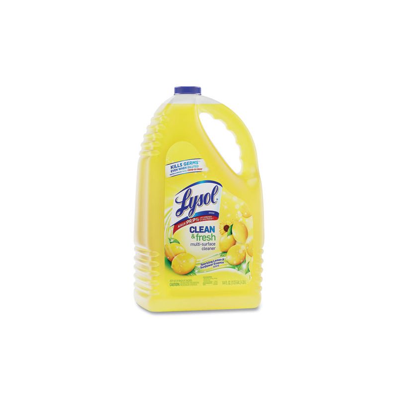 LYSOL Brand Clean and Fresh Multi-Surface Cleaner, Sparkling Lemon and Sunflower Essence, 144 oz Bottle, 3 of 8