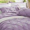 BAGOKIE 3 Pieces Floral Pinch Pleat Bed in a Bag Comforter Set for All Season - 3 of 4