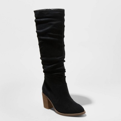 black wedge booties target