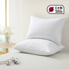 Puredown 2 Pack 300TC Cotton Goose Feather Down Pillows, Pillow-in-a-pillow Design, Made in Japan - 2 of 4