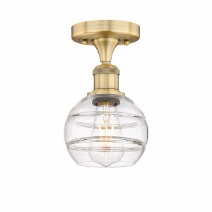 Rochester - 1 Light Semi-Flush Mount In Industrial Style-8 Inches Tall and 5.88 Inches Wide - 1 of 1