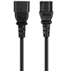 Monoprice Extension Cord - 3 Feet - Black | IEC 60320 C14 to IEC 60320 C13, 14AWG, 15A/1875W, 3-Prong - 2 of 4