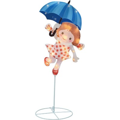 Rudolph Misfit With Umbrella 2d Christmas Holiday Yard Decor Pre-lit ...