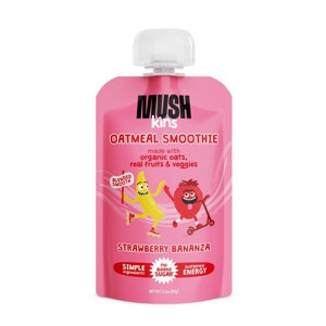 MUSHkins Gluten Free Strawberry Bananza Oatmeal Smoothie - 3.2oz - 1 of 4