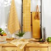 Design Imports  Assorted Everyday Dishtowel & Dishcloth Set 5 Piece, Mustard, Dt 18X28", Dc 13X13" - 3 of 4