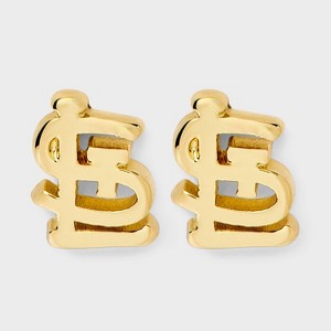 Bijoux Sport by Luv Aj MLB Gold Logo Stud Earrings - 1 of 3