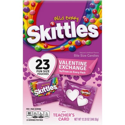 Skittles Valentine's Wild Berry Exchange Kit Fun Size - 12.33oz/23ct