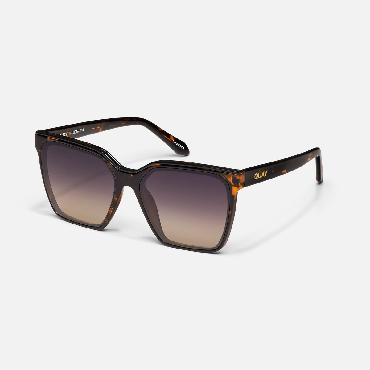 QUAY Womens Level Up Square Sunglasses - thumbnail 4