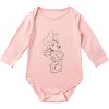 Disney Minnie Mouse Baby Girls 4 Pack Bamboo Viscose Bodysuit with Booties, Hat and Pants Set for Infant - 3 of 4