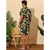 Lars Amadeus Men's Color Block Hawaiian Summer Printed Shorts and Shirt Set 2 Pieces - image 3 of 4