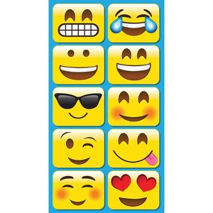 Ashley Productions Non-Magnetic Mini Whiteboard Erasers, Emotions Icons, Pack of 10 - 1 of 1