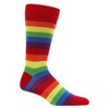Rainbow Striped Pattern Socks from the Sock Panda (Men's Sizes Adult Large) - 2 of 3