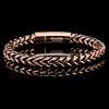 Crucible Men's Polished Franco Chain Steel Bracelet (8mm Wide) - 8" - 3 of 4