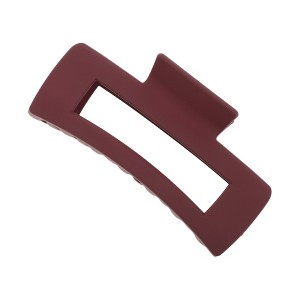 Unique Bargains Rectangle Frosted Hair Clips 1 Pc - 1 of 4