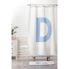 Deny Designs April Lane Art Block Monogram Shower Curtain - 3 of 3