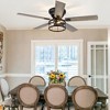 Airsurfer 52" Flush Ceiling fan with Light Kit and Remote Control,5 Reversible Blade,Light Memory Function,Ceiling Fan for Living Room Bedroom - 3 of 4