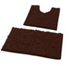 Home Mart Goods 2 Piece Set Brown Soft Cozy Plush Chenille Bath Mat Bathroom Rug - 3 of 3
