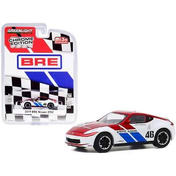 2019 Nissan 370Z #46 John Morton Chrome Red and White "BRE" "Chrome Edition" Limited Edition to 2750 pieces 1/64 Diecast Model Car by Greenlight