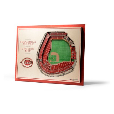 MLB Cincinnati Reds 5-Layer Stadiumviews 3D Wall Art