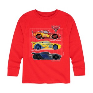 Boys' - Cars -  Long Sleeve Graphic T-Shirt - 1 of 4