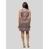 24seven Comfort Apparel Womens Floral Print Sleeveless Knee Length Shift Dress - 3 of 4