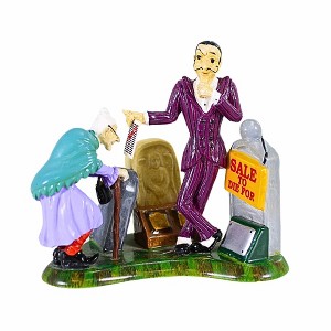 Department 56 Villages 3.25 In How About Our Lay-Away Plan? Halloween Figurine , Halloween Decor Halloween Snow Village (1PC) - 1 of 4