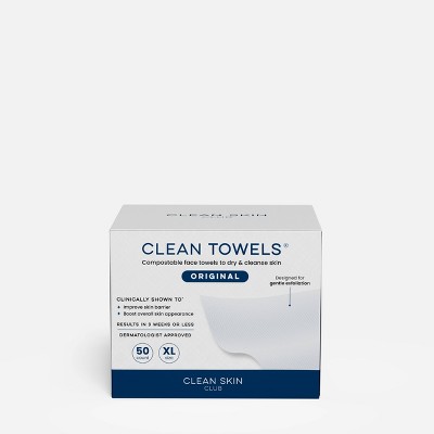 Clean Skin Club Disposable Face Towel for Improved Skin - XL - 50ct