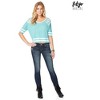 Aeropostale Womens Studded Football Embellished T-Shirt, Green, Large - 2 of 2