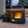 EAGLE PEAK Outdoor Propane Fireplace 50,000 BTU Gas Fireplace with Propane Tank Table & Cover - 2 of 4