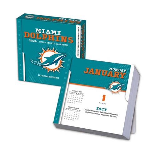 Miami Dolphins 2023 Wall Calendar 12 X 12 Inch