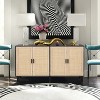 Finnhomy 4 Door Sideboard Buffet Cabinet - 3 of 4