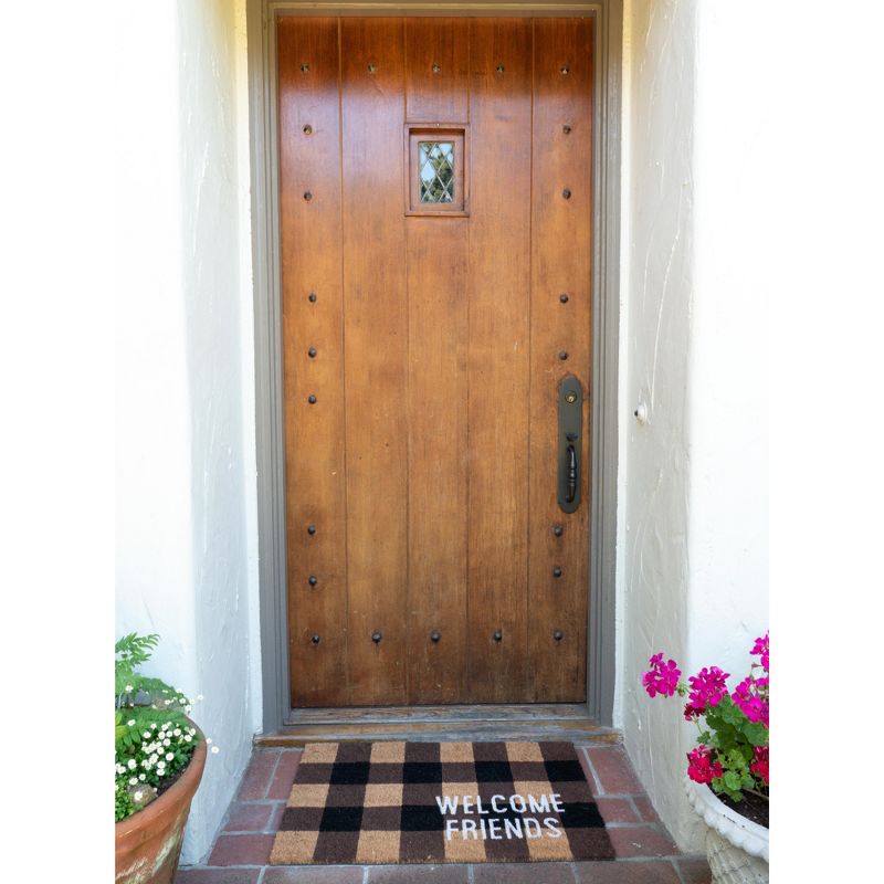 KAF Home Coir Doormat with Heavy-Duty, Weather Resistant, Non-Slip PVC Backing | 17 by 30 Inches, 0.6 Inch Pile Height | Perfect for Indoor and Outdoor Use, 3 of 4