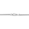 Black Bow Jewelry 2.5mm, 14k White Gold, Solid Franco Chain Necklace - 4 of 4