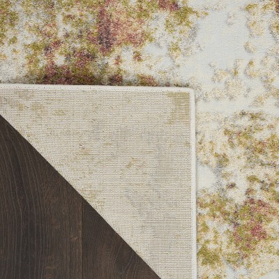 Abstract Tawny Golden 5'3" x 7'3" Synthetic Easy-Care Rug