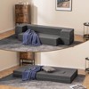 Costway 8-Inch Folding Sofa Bed with High-density Foam & Washable Cover Twin/Queen Size - 2 of 4