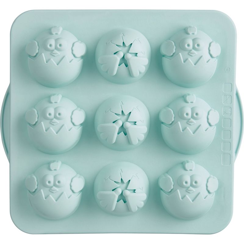 Trudeau Silicone Chicks and Eggs Cupcake Pan, 1 of 9