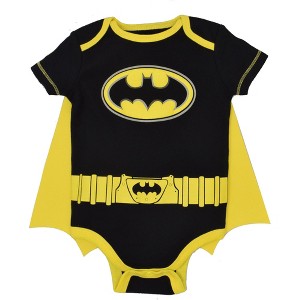 DC Comics Justice League Batman Baby Cosplay Bodysuit and Cape Newborn to Infant - 1 of 4