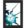 HomeRoots Ocean Living Black Framed Print Wall Art - 4 of 4