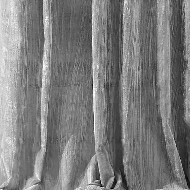 Korena Rustic Vogue Tie-Top Crushed Velvet Single Window Curtain Panel - Elrene Home Fashions, 3 of 4