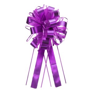 Unique Bargains Metallic Gift Wrapping Large Pull Bow for Wedding Baskets Presents 20 Pcs - 1 of 4