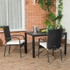 NicBex Outdoor Dining Chairs Set of 2 Patio PE Rattan Wicker Chairs with Backrest and Removable Cushions for Patio - 2 of 4