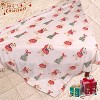 Lomsoe Cozy Printed Blanket Blanket, Flannel Throw Size for Home Decoration, Ultra Soft Throw, Christmas Light. - 3 of 4