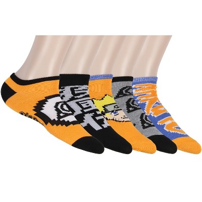 Naruto Anime Colorblock Casual Ankle Socks For Men 5-pack : Target