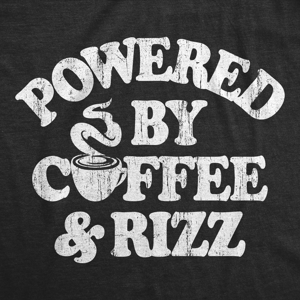 Мужские футболки Crazy Dog T-Shirts, Inc. Mens Funny T Shirts Powered By Coffee and charm Sarcastic Caffeine Graphic Novelty Tee for Men - Crazy Dog Men's T Shirt For Coffee Lovers Black S — фото 2