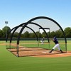 Outdoor Baseball Batting Cage 32ft, Backyard Training Net with Frame for Baseball, Softball & Golf Practice - 2 of 4