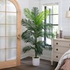 Nearly Natural 6-ft Artificial Paradise Palm with White Decorative Planter - 4 of 4