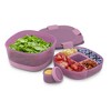 Ello Plastic Salad Bento Set Mauve : Target