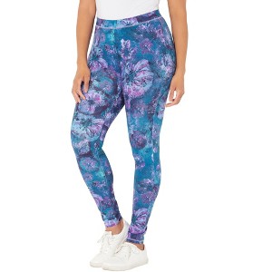 Catherines Women's Plus Size Knit Legging - 1 of 4