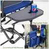 Oversized Directors Camping Chair, Folding Outdoor Chair with Side Table & Detachable Side Pockets, Portable Camping Chair for Beach, Fishing - 4 of 4