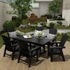 WestinTrends 7 Piece Outdoor Patio Dining Table and Adirondack Armchair Set - 2 of 2